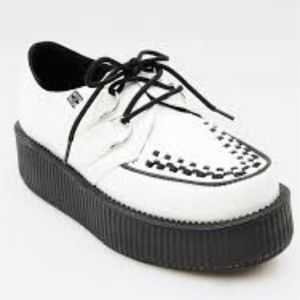 T.U.K. Unisex V6803 Creeper Oxford, White, 3 M 5 W